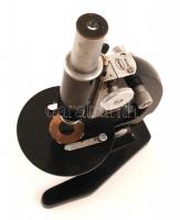 Gamma 61506 mikroszkóp, fém, nagy méretű, m:34cm