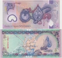 Pápua Új-Guinea 2009. 5K + Maldív-szigetek 2011. 5R T:I
Papua New Guinea 2009. 5 Kina + Maldives 20...