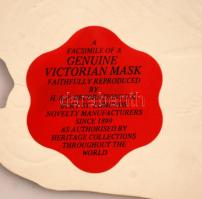"Valódi viktoriánus maszk faszmiliéje"  XIX. századi litográfia után készült papír maszoko...