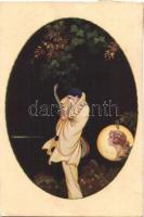 Pierrot, Italian art postcard, Degami No. 668., s: T. Corbella (EK)