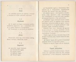 1900 Az Aradi Athlétikai Club alapszabályai, szép állapotban, pp.:16, 16x10cm