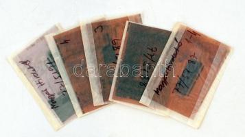 cca 1977 Budapest, a Magyar Hirdető éjszakai világító hirdetései, 5 db korabeli, szabadon felhasznál...