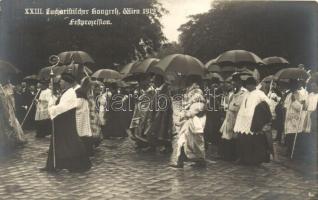1912 Vienna, Wien. Eucharistischer Kongress, Festprozession / catholic congress, procession