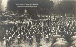 1912 Vienna, Wien. Eucharistischer Kongress, Katholische Studentenverbindung / Catholic Fraternity