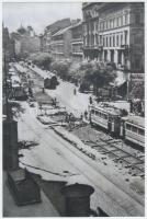 cca 1945-1946 Budapesti villamosok a háború után, Fekete György (1904-1990) budapesti fényképész hag...