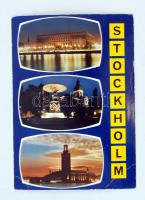 1972 A magyar labdarúgó-válogatott tagjainak üdvözlőlapja Stockholmból, a játékosok aláírásával, így...