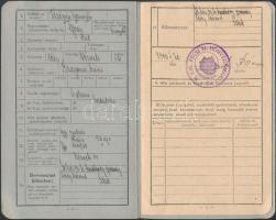 1940 Igazolványi lap, M. Kir. Pécsi 31. Honvéd Kiegészítő Parancsnokság, 17x11cm