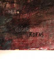 Kokas jelzéssel: Fénytörés. Olaj, farost, 61×80 cm