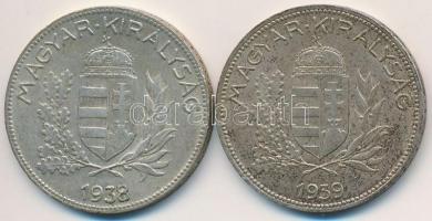 1938-1939. 1P Ag (2x) T:2
