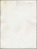 Fazekas István: Elmossa az eső, feliratozott fotó, 18x24 cm