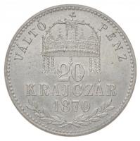 1870KB 20kr Ag "Ferenc József" rozettával, Artex-veret T:1- (P)
Hungary 1870KB 20 Krajcár...