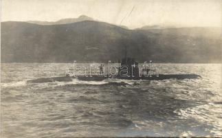 Osztrák-magyar tengeralattjáró / U-Boat Kriegsmarine, submarine, photo