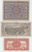 Ausztria 1916. 1K (2x) + 1922. 20K + 1000K + 1944. 50gr + 1967. 20Sch T:I-,III
Austria 1916. 1 Kron...