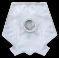 ~1970. "BM Tartalékos Tisztképző Iskola" jelzett hollóházi porcelán emlékplakett eredeti d...