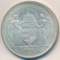 1930. 5P Ag "Horthy jobbra" T:2,2-
Adamo P8