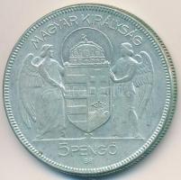 1930. 5P Ag "Horthy jobbra" T:2,2-
Adamo P8