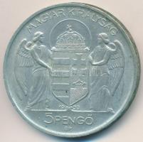 1939. 5P Ag "Horthy balra" T:2 kis ph. 
Adamo P8.2