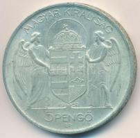 1939. 5P Ag "Horthy balra" T:2 patina
Adamo P8.2