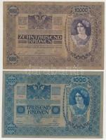 1902. 1000K piros "MAGYARORSZÁG" körbélyegzővel + 1918. 10.000K piros "MAGYARORSZÁG&q...