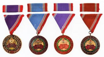 ~1970. "A Haza Fegyveres Szolgálatában" 15, 20 és 30 (2x) év után, fém kitüntetések, mind ...