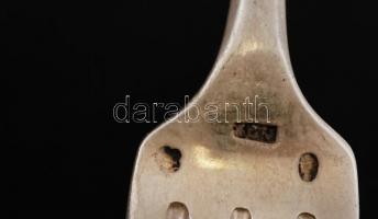 2 db ezüst (Ag.) villa, mesterjeggyel (PIR),  gravírozott monogrammal, h:18 cm, nettó:98 g