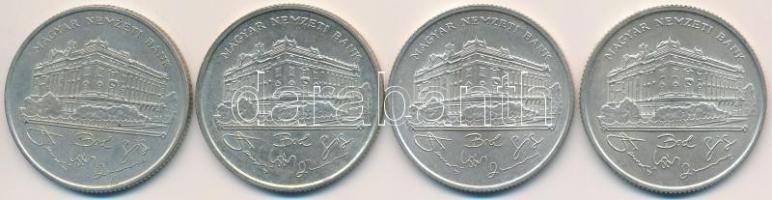 1993. 200Ft Ag "MNB" (4x) T:2