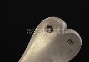 Különféle ezüst (Ag.) villák, kanalak, jelzett, mesterjeggyel, néhányon monogrammal, összesen:11db, ...