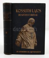 Kossuth Lajos beszédei és írásai I-III. Sajtó alá rendezte: Kossuth Ferencz. Budapest, é.n., Athenaeum.  Kissé laza kiadói egészvászon-kötésben, egy kötet gerince sérült.