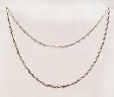 Ezüst wales nyaklánc, Ag., nettó:11,8gr., jelzett, 45cm / Silver necklace, Ag, net.11,8gr, marked, 45cm
