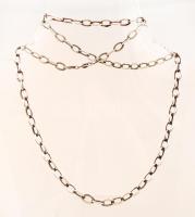 Ezüst anker nyaklánc, Ag., nettó:12,3gr., jelzett, 61cm / Silver necklace, Ag, net.12,3gr, marked, 61cm