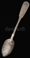 Ezüst teáskanál, Moszkva, 1881, Ag., nettó:15,1gr., jelzett, 13cm / Silver teaspoon, Moscow, 1881, A...