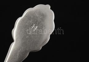 Ezüst,zománccímeres teáskanál,  Ag., bruttó: 46,1gr., jelzett, cca 10cm, 5db / Silver teaspoon,  Ag,...