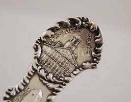 Ezüst,Boston, "Old State House" teáskanál,  Ag., nettó: 28,2gr., jelzett, 15,5cm/ Silver t...