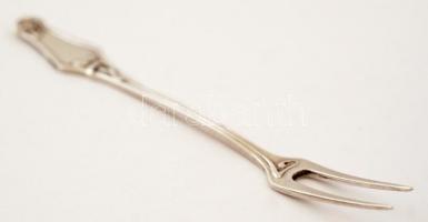 Ezüst, szecessziós csigaevő villa, ,  Ag., nettó: 7,5gr., jelzés nélkül, 11,5cm/ Silver, Art Nouveau...