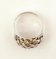 Ezüst gyűrű,  Ag., nettó: 3,7gr., jelzett, méret:56/Silver ring, Ag, net.. 3,7gr, marked, size: 56