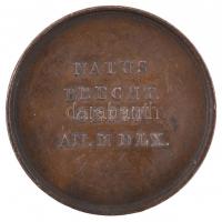 Belgium 1827. "Gabriel Mudaeus" kétoldalas Br érem. Szign.: Jean Henri Simon (47mm) T:2,2-...