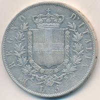 Olaszország 1874M BN 5L Ag "II. Viktor Emánuel" T:3 ph.
Italy 1874M BN 5 Lire Ag "Vi...