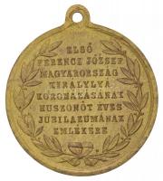 1892. "I. Ferenc József koronázásnak 25. évfordulójára" aranyozott Br emlékérem füllel. &q...