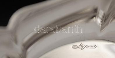 Ezüst, talpas tálka   Ag., nettó: 64,2gr., jelzett, d:10,5cm /Silver, footed bowl Ag, net. 64,2gr, m...