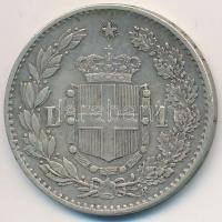 Olaszország 1886R 1L Ag "I. Umberto" T:2- 
Italy 1886R 1 Lire Ag "Umberto I" C:...