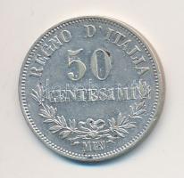 Olaszország 1863M BN 50c Ag "II. Viktor Emánuel" T:2 
Italy 1863M BN 50 Centesimi Ag &quo...