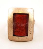 Ezüst(Ag) art deco gyűrű, jelzett, méret: 55, br: 7,3 g