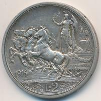 Olaszország 1916R 2L Ag ""III. Viktor Emánuel" T:2,2-
Italy 1916R 2 Lire Ag "Vi...