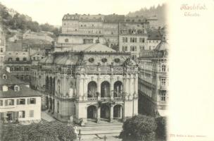 Karlovy Vary, Karlsbad; Theater and the Theater Cafe