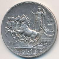 Olaszország 1917R 1L Ag "III. Viktor Emánuel" T:2,2- kis k.
Italy 1917R 1 Lira Ag "V...