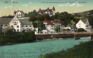 Bressanone, Brixen (Tirol); Partie am Kurmittelhaus und Dr. von Guggenberg&#039;s Kuranstalt / sanatorium (EK)