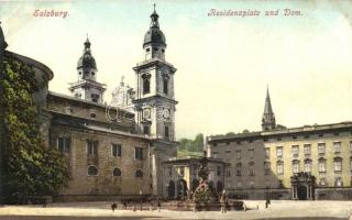 Salzburg, Residenzplatz und Dom / square, cathedral (EK)