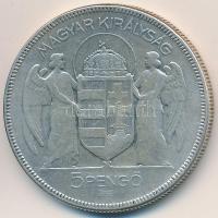 1930. 5P Ag "Horthy jobbra" T:3
Adamo P8
