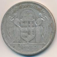 1930. 5P Ag "Horthy jobbra" T:3
Adamo P8