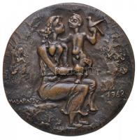 Madarassy Walter (1909-1994) 1968. "Semmelweis" kétoldalas Br érem (75,5mm) T:2